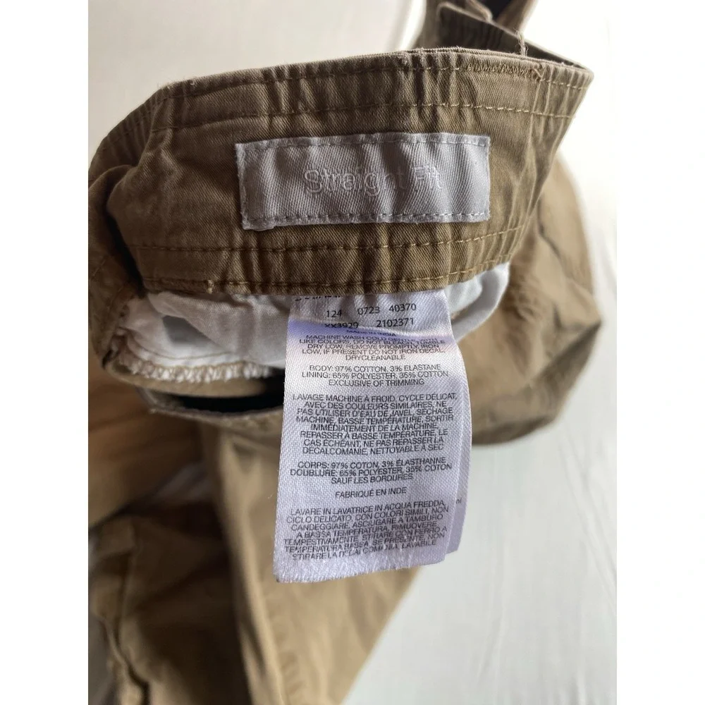Columbia Men's Straight Fit Chino Pants Tan Khaki 32x32 Utility Pocket Stretch